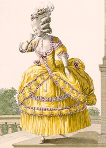 Vestido dorado, grabado por Dupin, placa no.37 de 